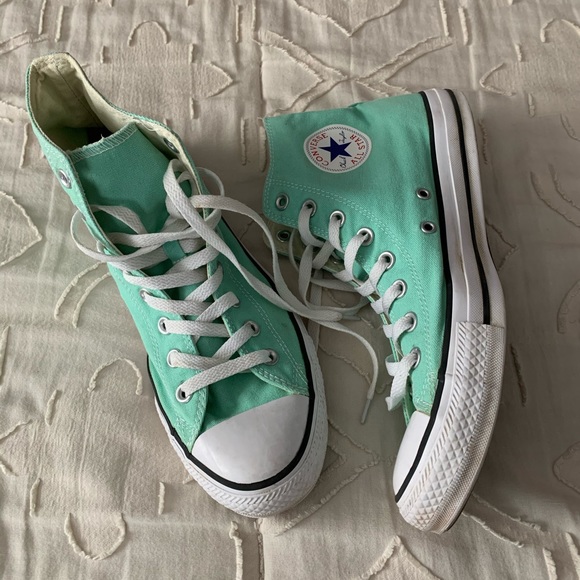 mint converse high tops
